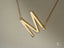 Gold-colored initial M pendant necklace with delicate chain, perfect as personalized 18k gold jewelry