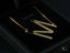Gold-toned personalized necklace with letter M pendant and delicate box chain in 18k gold jewelry
