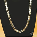 Piastrine gold chain necklace in versatile elegance