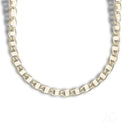 Yellow gold mariner Piastrine gold chain in versatile elegance