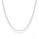 Premium 18k white gold anklet with silver-tone beaded chain