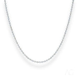 Premium 18k white gold anklet with silver-tone beaded chain