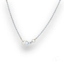 Premium 18k white gold anklet with silver-toned ball chain and lobster clasp