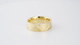 Eternal Wave Wedding Band with Diamonds