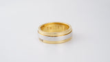Celestial Grace Two-Tone Gold Wedding Band