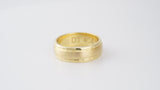 Golden Fortress Wedding Band