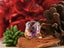 Elegant 18K solid gold ring with a large rectangular amethyst, a symbolic piece of art gold jewelry