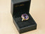 Gold ring with large faceted purple amethyst, part of Purple Royale 18K solid gold jewelry collection