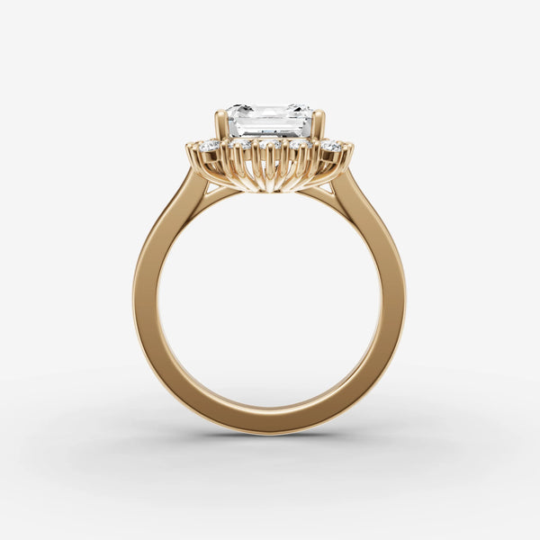Aurore Asscher ring setting, view 2