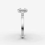 Demi asscher diamond setting in gold, view 17