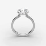 Demi asscher diamond setting in gold, view 15