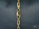 Exquisite 18k solid gold bracelet with diamond-cut link chain
