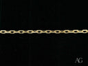 Exquisite 18k solid gold bracelet with diamond-cut link chain