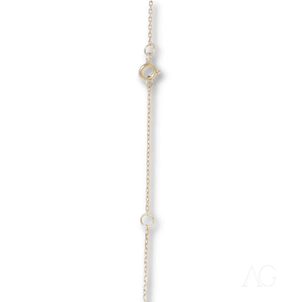 Radiant 18k gold diamond cut chain with spring-ring clasp
