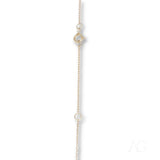 Radiant 18k gold diamond cut chain with spring-ring clasp
