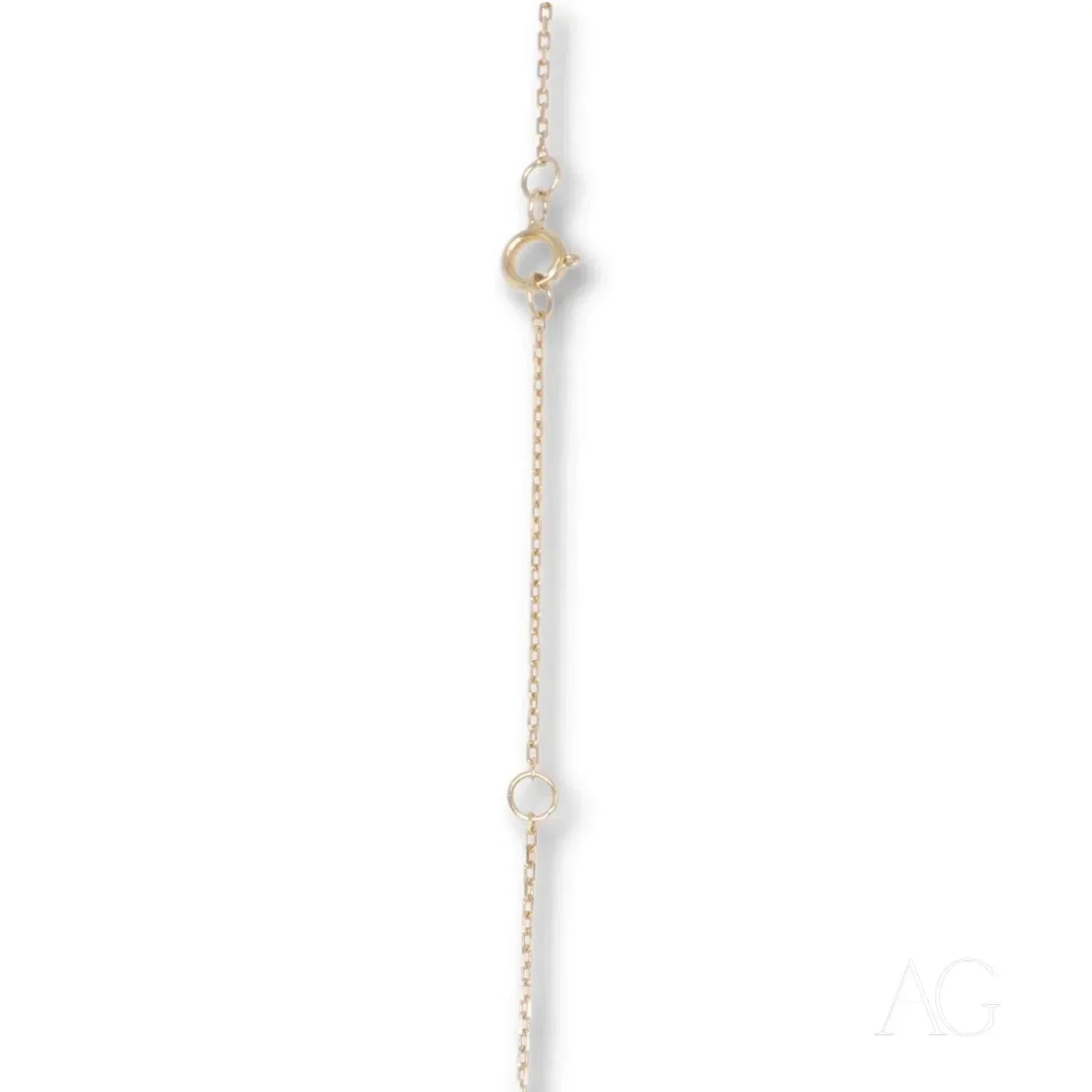 Radiant 18k gold diamond cut chain with spring-ring clasp