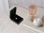 Radiant Heart Pendant in black jewelry box, crafted from 18k solid gold art gold jewelry