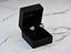 Radiant Love luminous 18k gold heart-shaped diamond earrings in black jewelry box