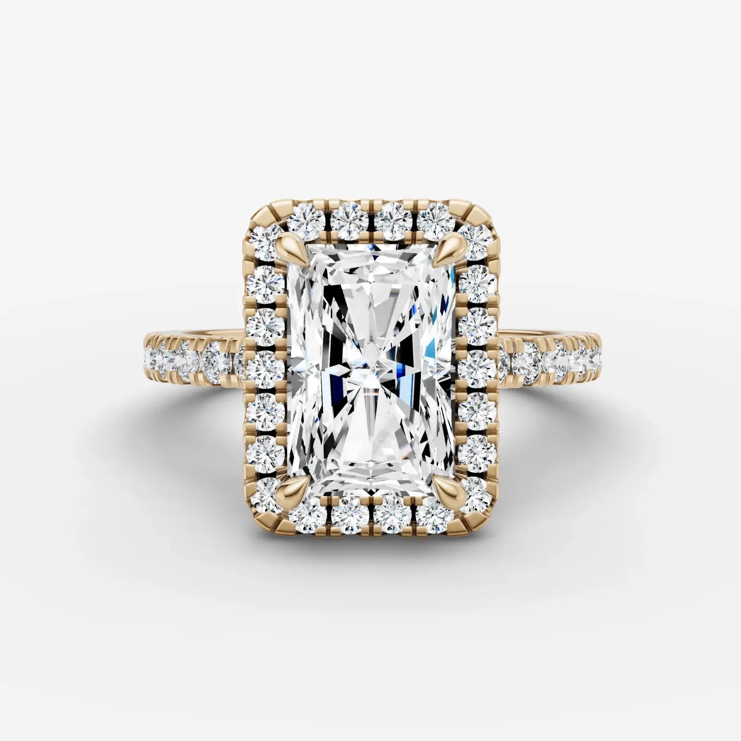 vibrant natural diamonds in fiery orange and yellow hues arranged radially highlighting differences with lab grown gems