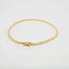 Yellow gold tennis bracelet with secure clasp from Radiant Sparkle 18k gold jewelry in Greater Boston Area