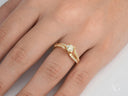 Radiant Vow Engagement Ring in 18k yellow gold with split shank