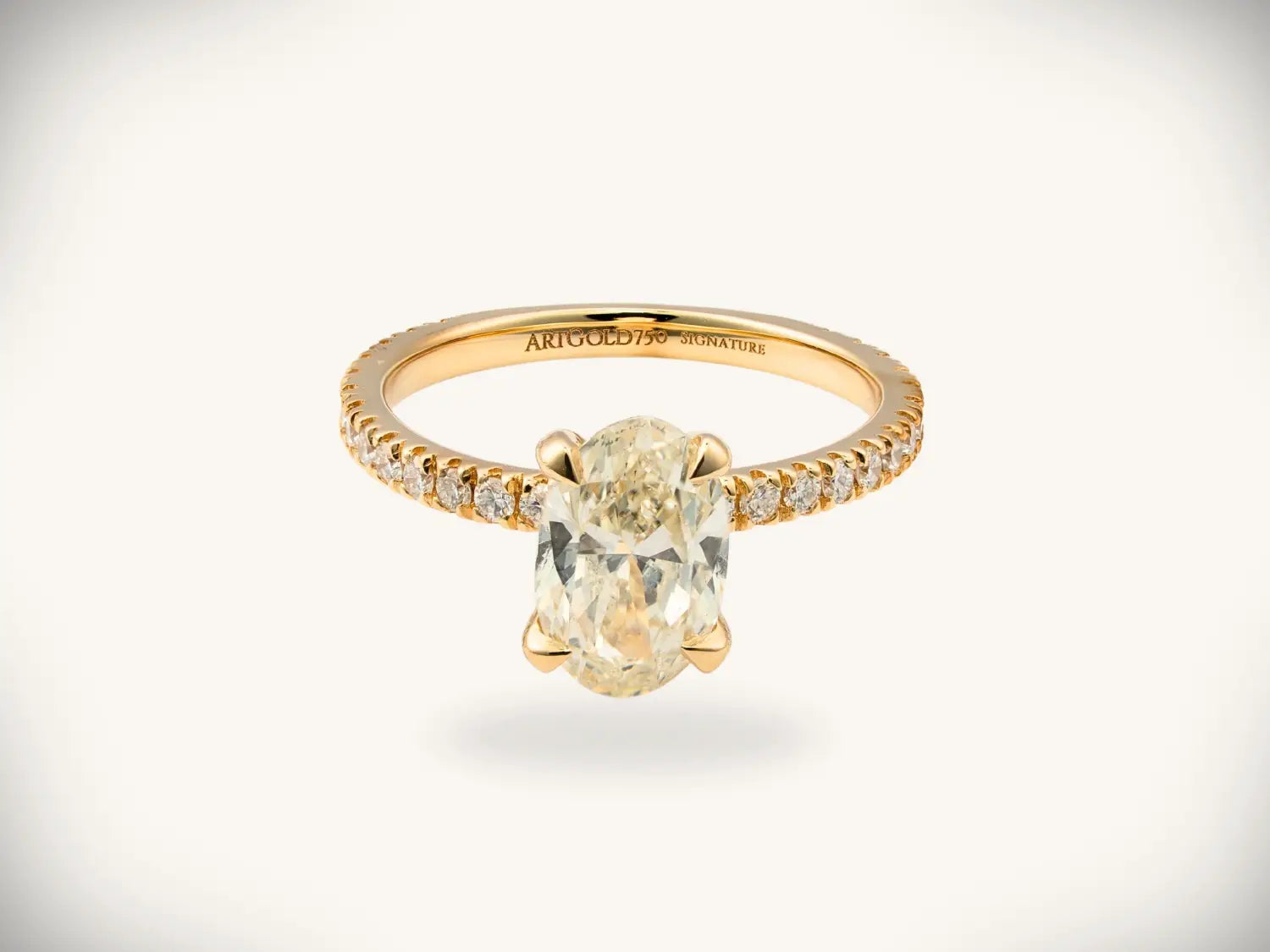 David Yurman radiant yellow diamond engagement ring in 14k gold