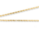 Regal Brilliance 18K yellow gold piastrine flat necklace with oval links