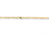 Shiny 18K yellow gold Figaro chain with lobster clasp, Regal Prestige