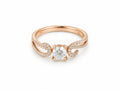 Romantic 18k Rose Gold Diamond Ring