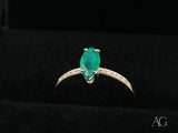 Royal Radiance 18k gold ring with marquise-shaped cubic zirconia sophistication