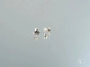 18k white gold crown earrings in Royal Spark art gold jewelry design