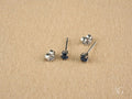 Sapphire Elegance: 18k White Gold Sapphire Earrings