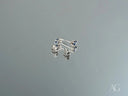 18k white gold sapphire earrings with blue gemstones