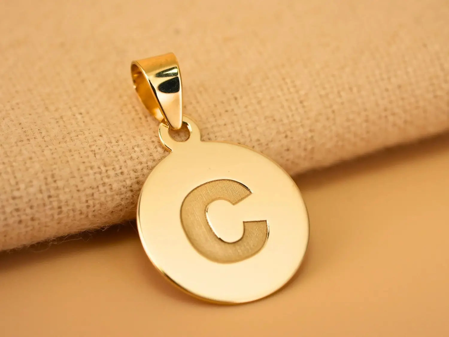 Celestia Initial Disc Personalized Pendant