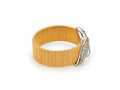 18K Two-Tone Crossed Leaf Diamond Ring