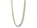 Glistening 18K solid gold piastrine chain necklace