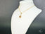 Smoked Crystal Luxe pendant featuring 18k solid gold chain and amber gemstone