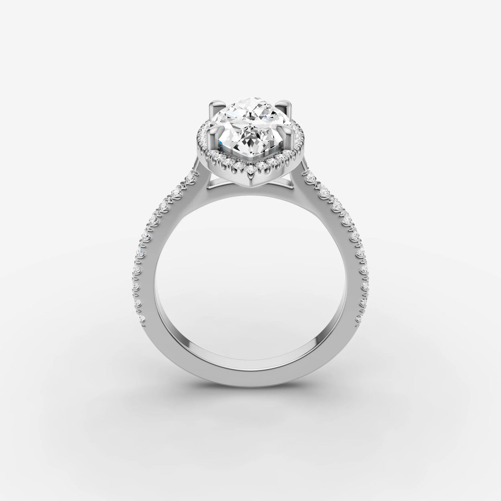 Aurore Etoile marquise diamond setting in gold, view 15