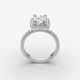 Aurore Etoile radiant diamond setting in gold, view 15