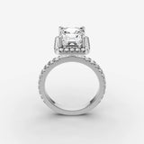 Aurore Etoile emerald diamond setting in gold, view 15