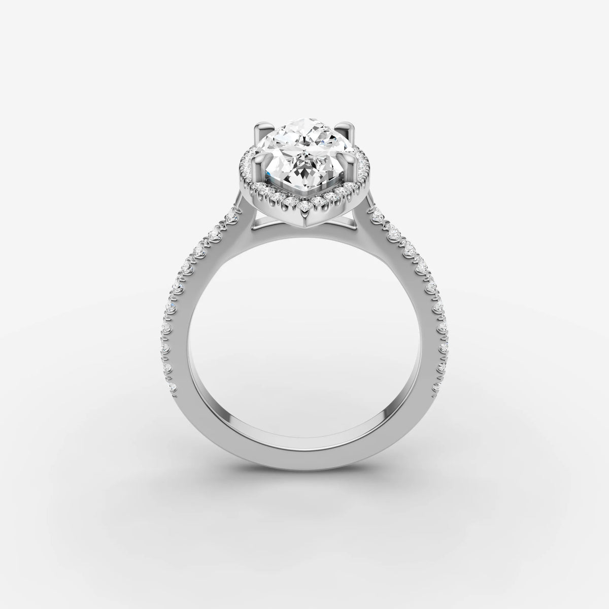 Aurore Etoile marquise diamond setting in gold, view 15