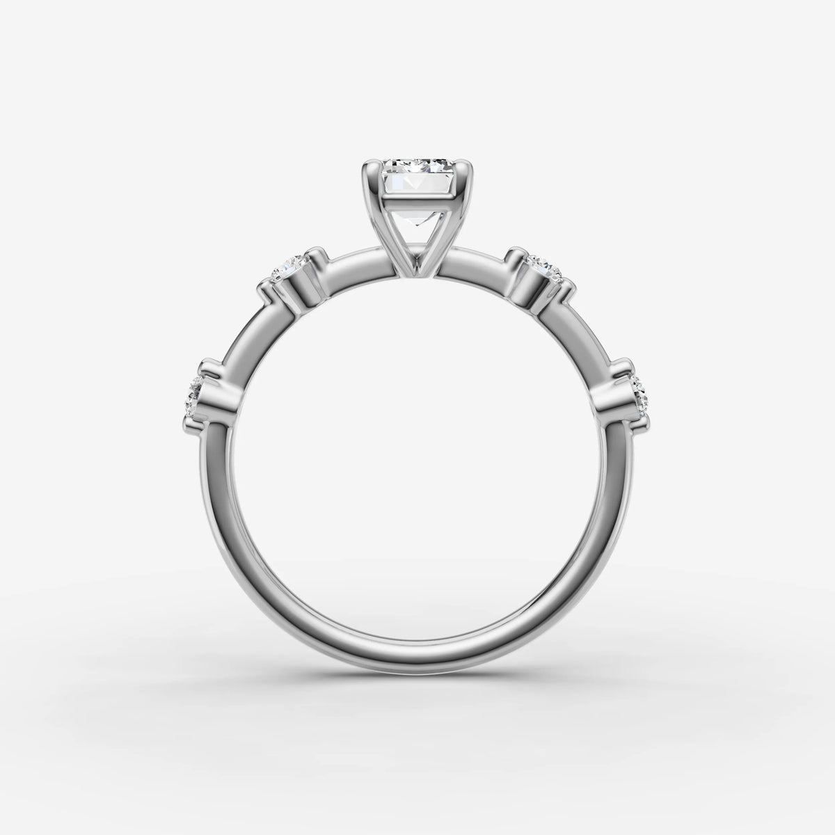 Dainty Pave - Emerald