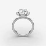 Aurore Etoile round diamond setting in gold, view 15