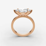 Horizon marquise diamond setting in gold, view 9