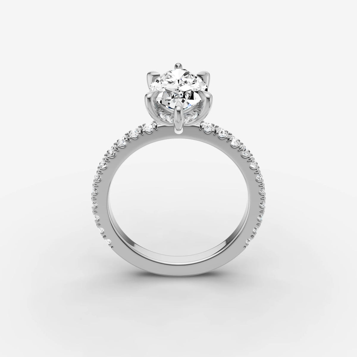 Mystere Etoile marquise diamond setting in gold, view 14