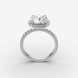 Aurore Etoile cushion diamond setting in gold, view 15