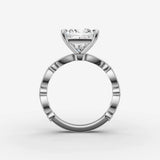 Heritage princess diamond setting in gold, view 14
