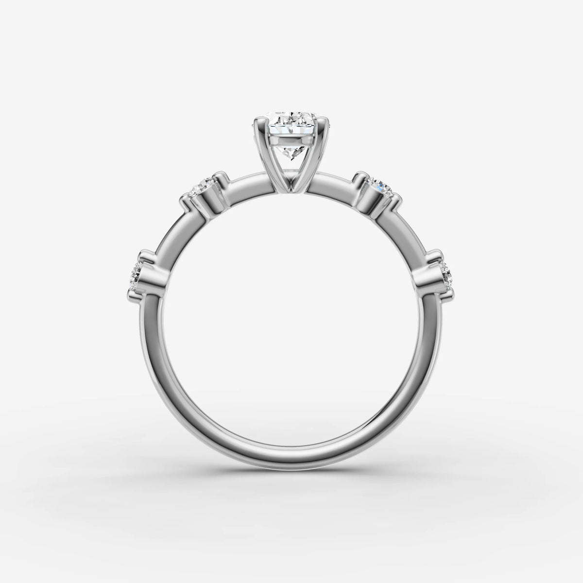 Dainty Pave - Oval