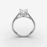 Cathedrale radiant diamond setting in gold, view 15