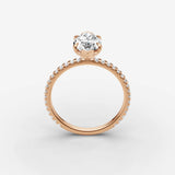 Etoile marquise diamond setting in gold, view 9